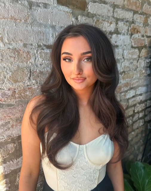 Front view of Stefania’s Glowout spray tan